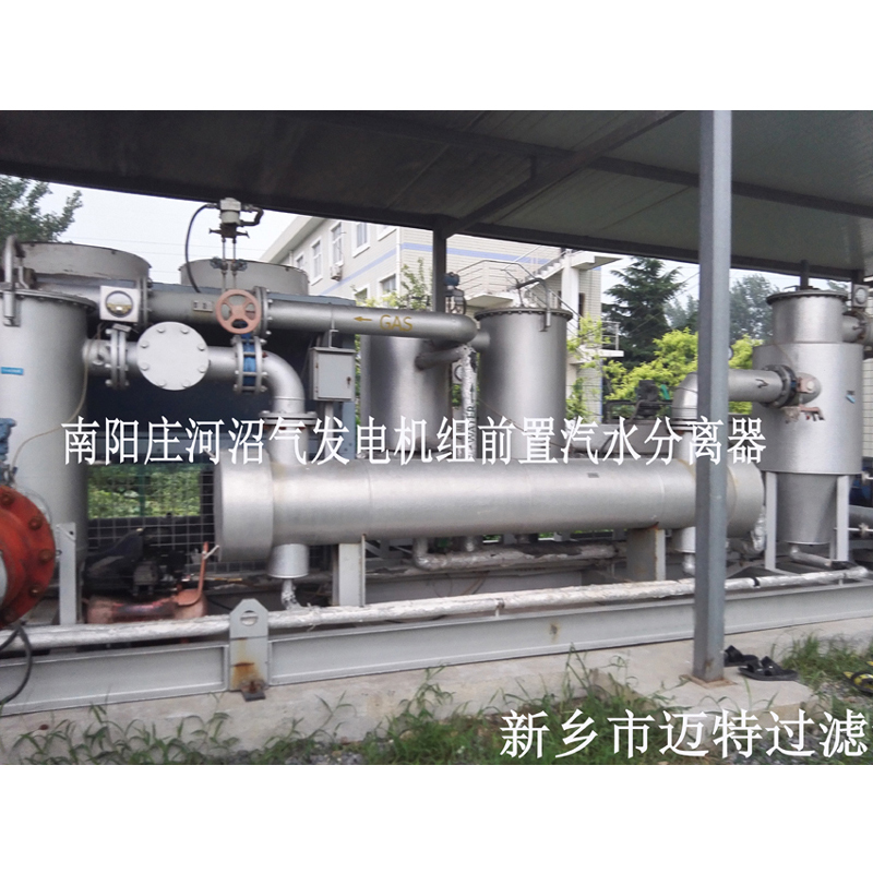 河南南阳垃圾沼气发电厂燃烧机前气体处理模块，